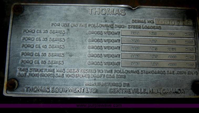 image for item M9710 Ford CL25 skid steer