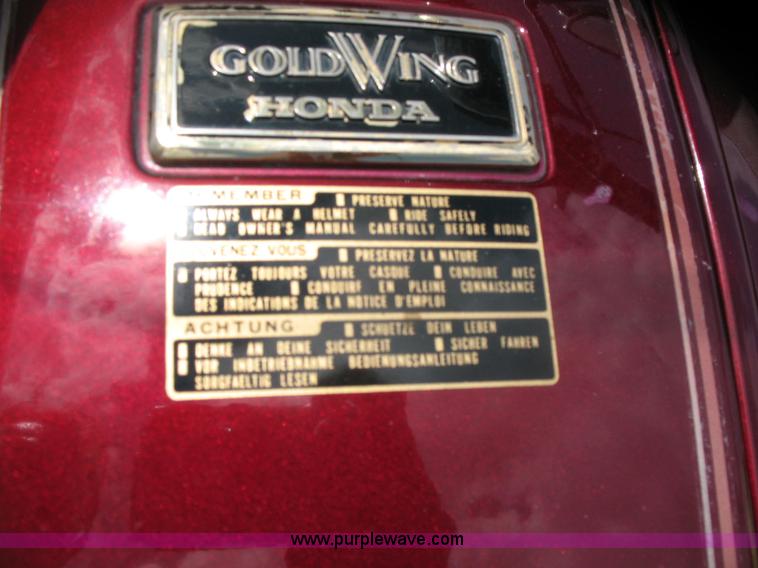 image for item S9749 1983 Honda Goldwing GL1100 Interstate motorcycle