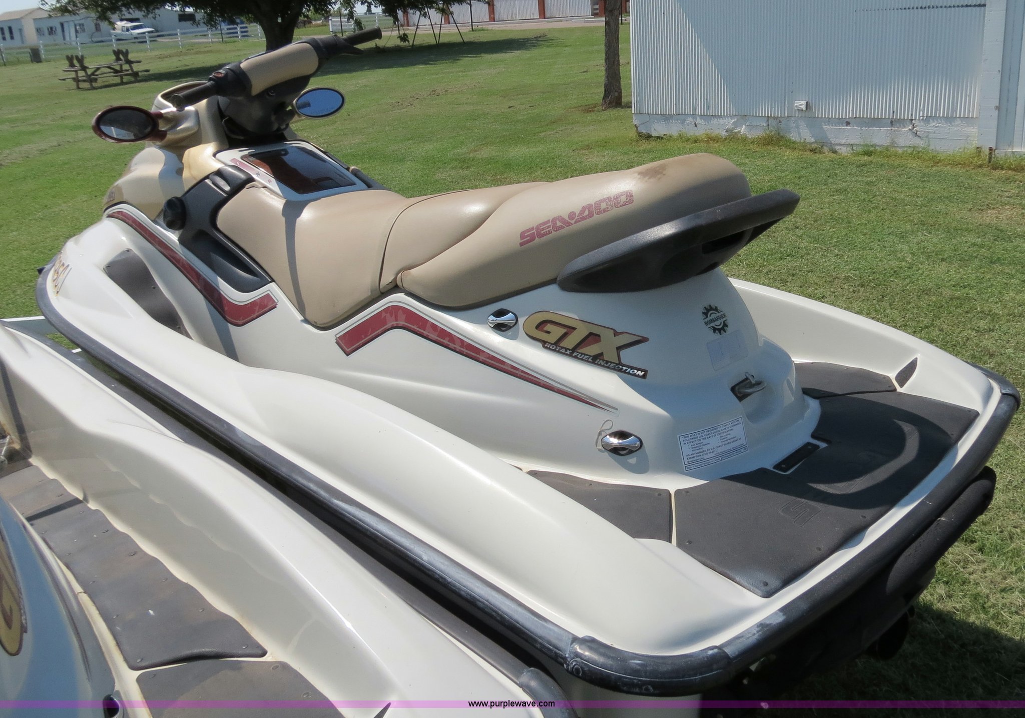 (2) 1999 Bombardier GTX RFI SeaDoo jet skis with trailer in Edmond, OK