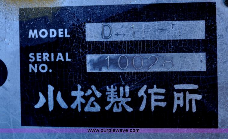 image for item A5955 1996 Komatsu D41P-5 dozer