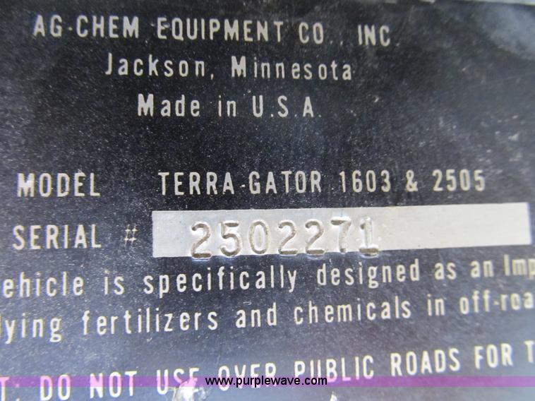 image for item B2825 Ag-Chem TerraGator 2505 floater