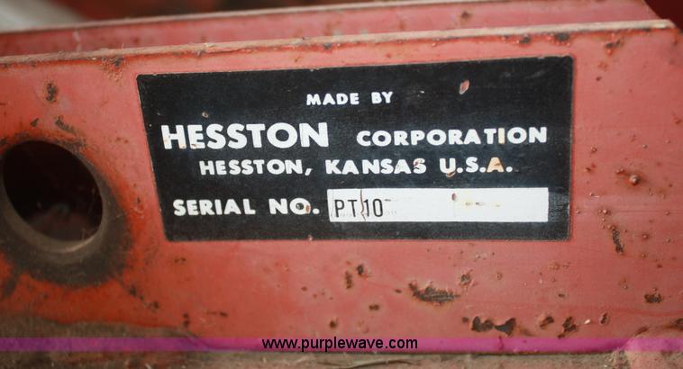 image for item B6933 Hesston PT10 swather