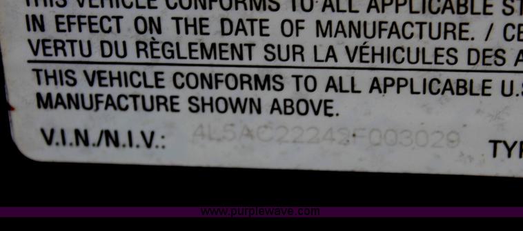 image for item C2663 2002 B & B 17' sprayer trailer