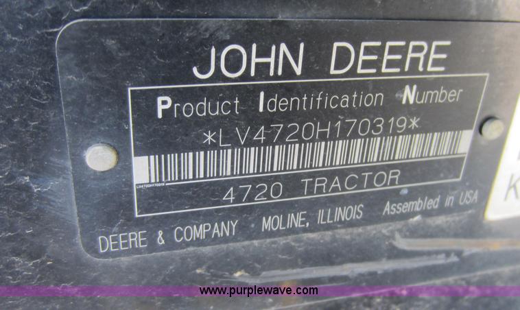 image for item D5593 2006 John Deere 4720 MFWD tractor