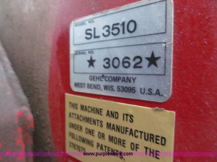 image for item F5501 1991 Gehl SL3510 skid steer