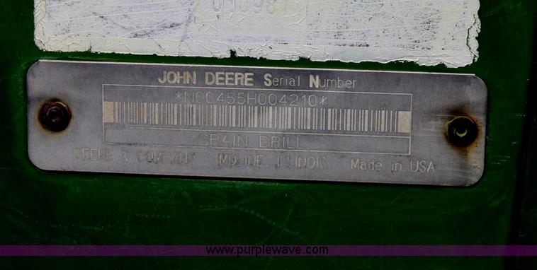 image for item G4633 John Deere 455 drill