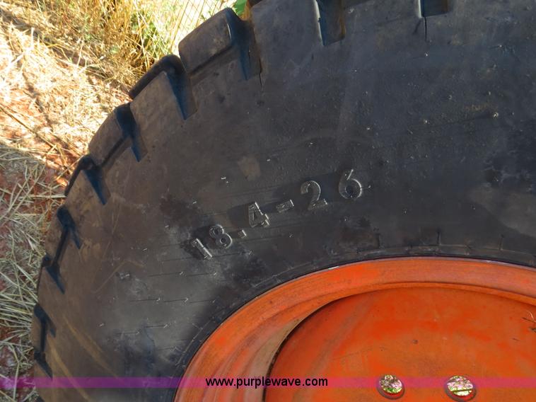 image for item S9501 (2) 18.4-26 grain cart tires and wheels