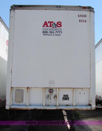 image for item B1458 1984 Dunham 45' storage semi trailer