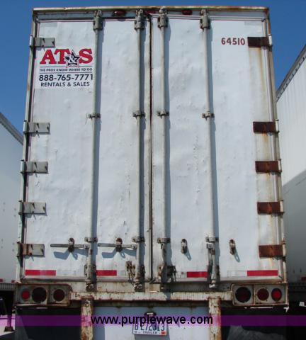 image for item B1458 1984 Dunham 45' storage semi trailer