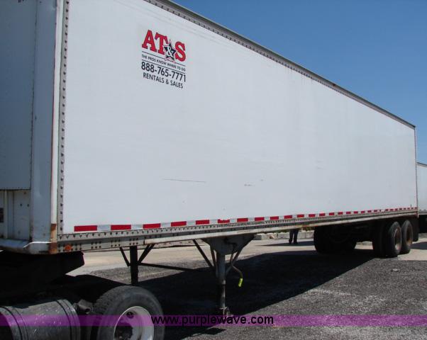 image for item B1458 1984 Dunham 45' storage semi trailer