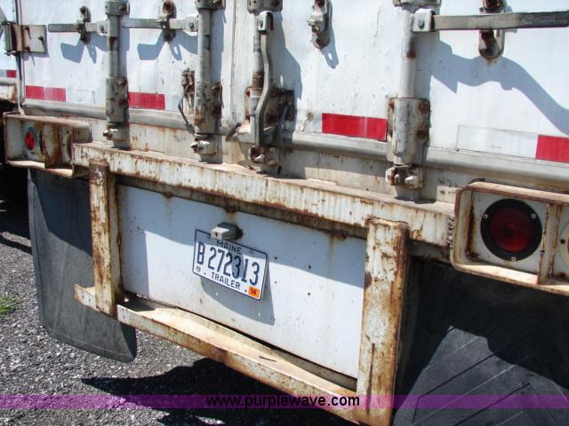 image for item B1458 1984 Dunham 45' storage semi trailer