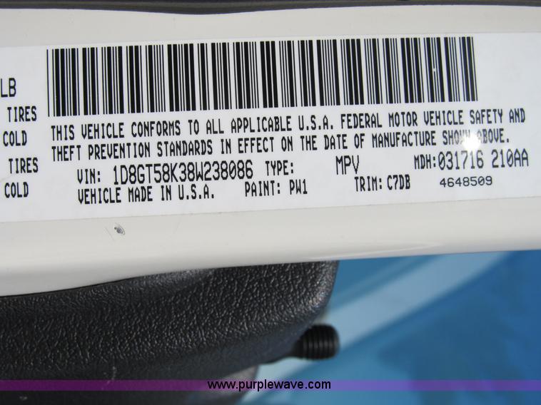 image for item B2822 2008 Dodge Nitro SLT SUV