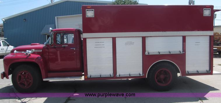 image for item B5174 1956 Ford F800 Big Job pumper truck