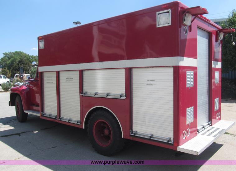 image for item B5174 1956 Ford F800 Big Job pumper truck