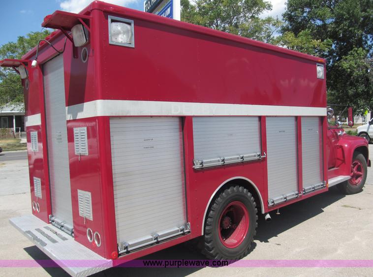 image for item B5174 1956 Ford F800 Big Job pumper truck