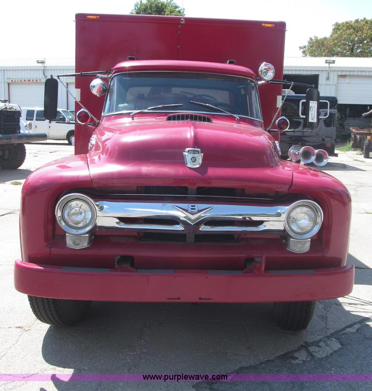 image for item B5174 1956 Ford F800 Big Job pumper truck