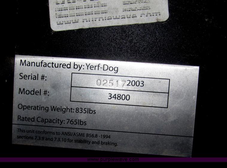 image for item B5179 2003 Yerf-dog Rover utility vehicle