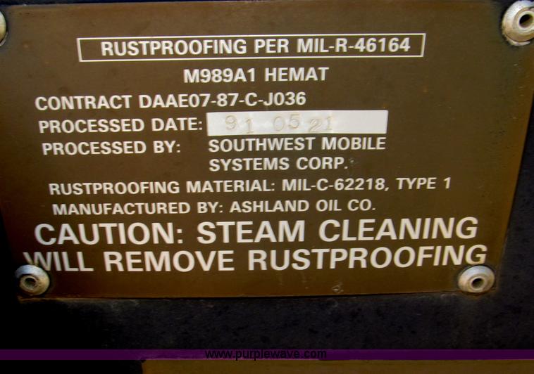 image for item B5190 2003 22' heavy expanded mobility ammunition trailer