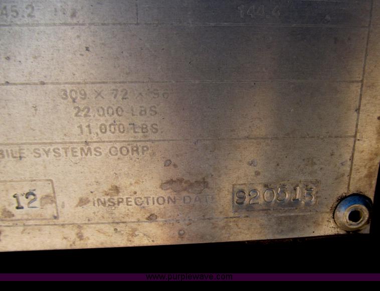 image for item B5190 2003 22' heavy expanded mobility ammunition trailer