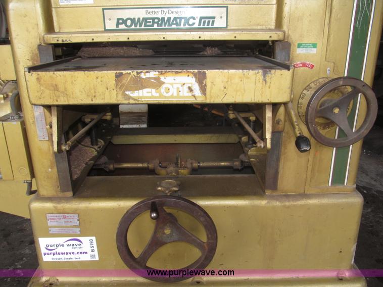 image for item B5193 Houdaille Powermatic 225 wood planer