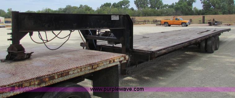 image for item B7369 1999 shop built 36' tandem axle trailer