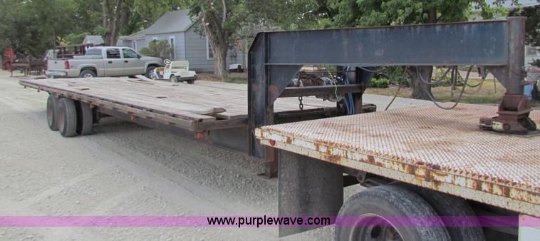 image for item B7369 1999 shop built 36' tandem axle trailer