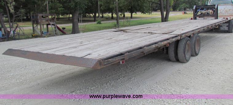 image for item B7369 1999 shop built 36' tandem axle trailer