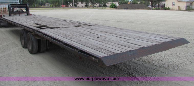 image for item B7369 1999 shop built 36' tandem axle trailer