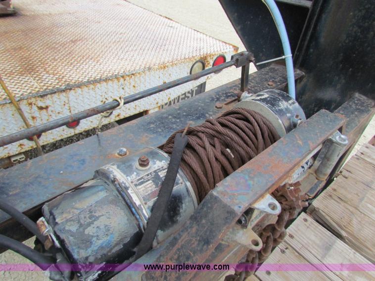 image for item B7369 1999 shop built 36' tandem axle trailer