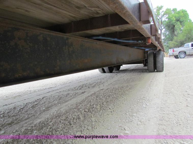 image for item B7369 1999 shop built 36' tandem axle trailer