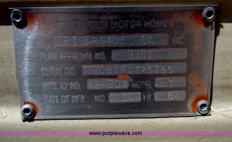 image for item B7396 1985 Ford E350 Jamboree RV camper