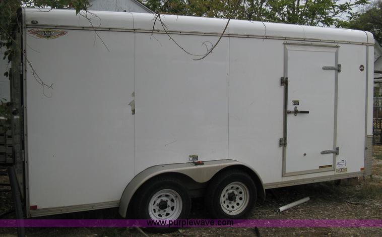 image for item B8033 2004 H & H tandem axle cargo trailer