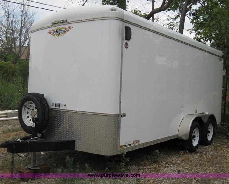 image for item B8033 2004 H & H tandem axle cargo trailer
