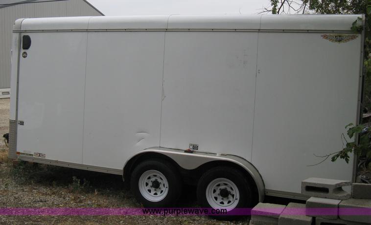 image for item B8033 2004 H & H tandem axle cargo trailer