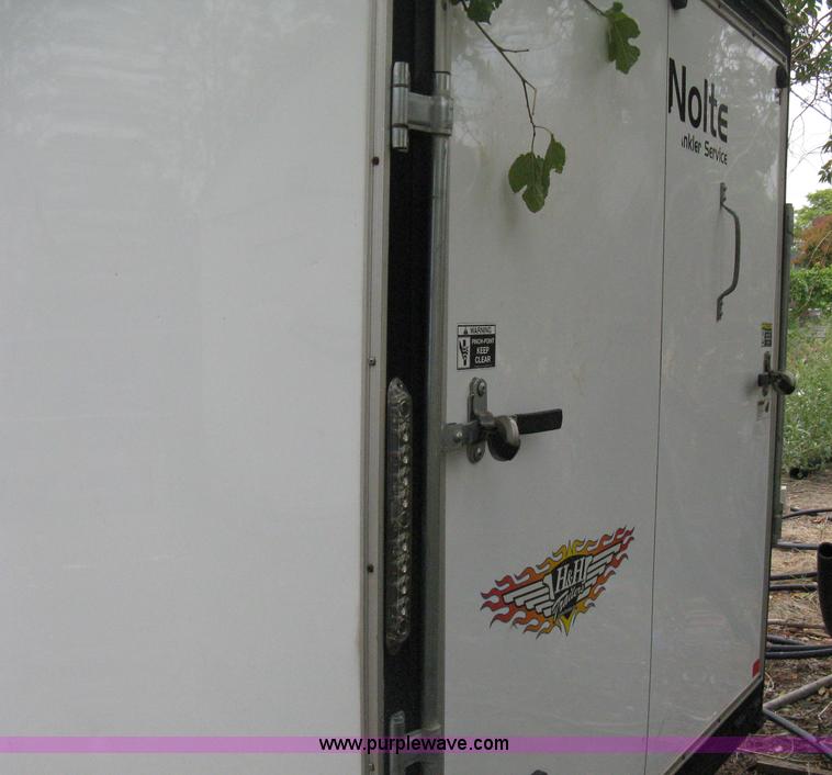 image for item B8033 2004 H & H tandem axle cargo trailer