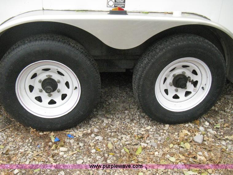 image for item B8033 2004 H & H tandem axle cargo trailer