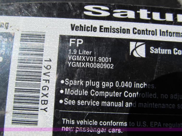 image for item C2491 2000 Saturn SC2