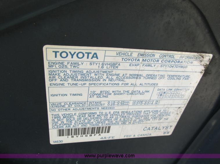 image for item C2492 1995 Toyota Corolla