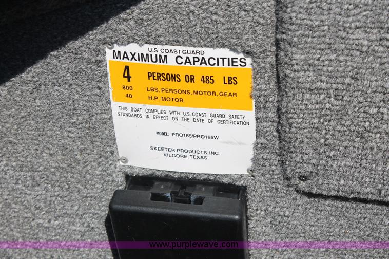 image for item C2744 2000 G3 MV Pro Series 165 boat