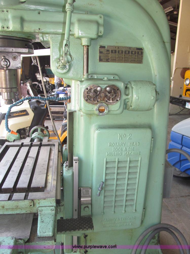 image for item K9551 Kearney & Trecker No. 2 rotary head tool and die milling machine