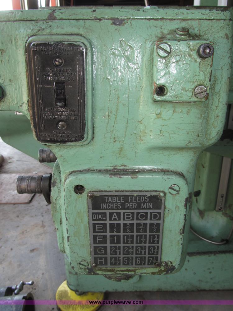 image for item K9551 Kearney & Trecker No. 2 rotary head tool and die milling machine