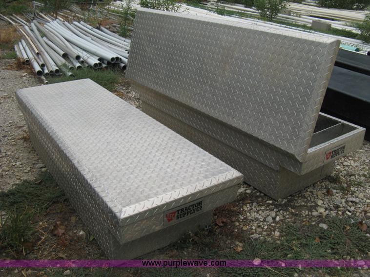 image for item R9616 (2) Tractor Supply Co. aluminum diamond plate toolboxes