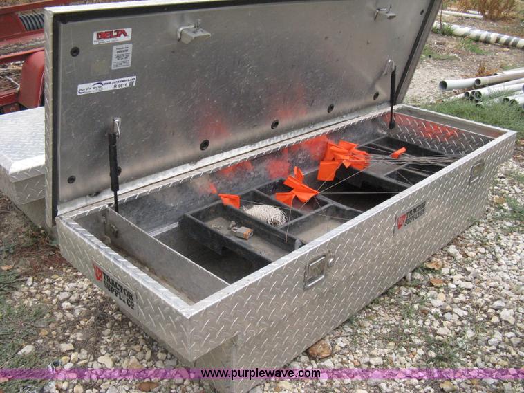 image for item R9616 (2) Tractor Supply Co. aluminum diamond plate toolboxes