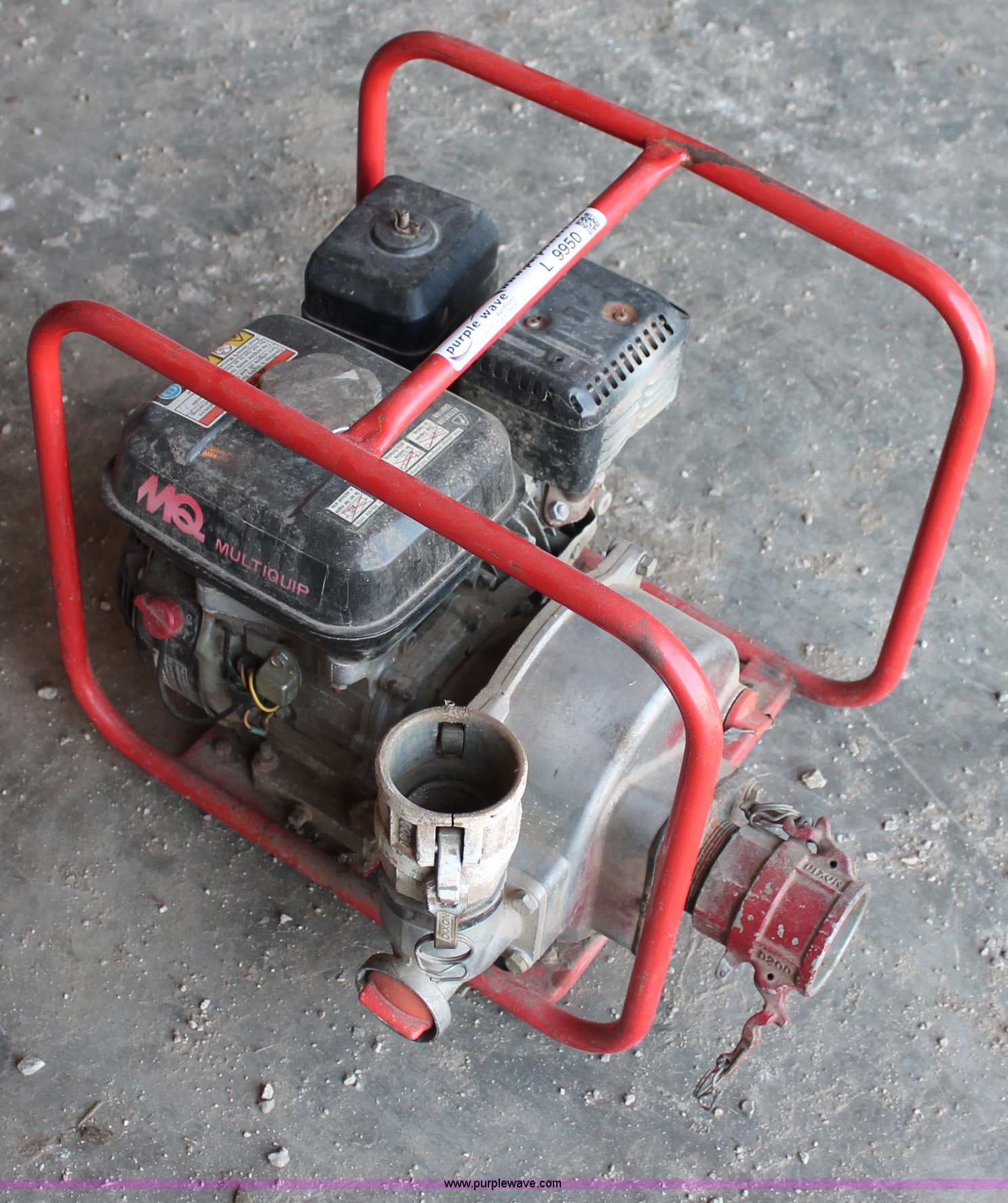 Multiquip water pump in Odessa, MO Item L9950 sold Purple Wave