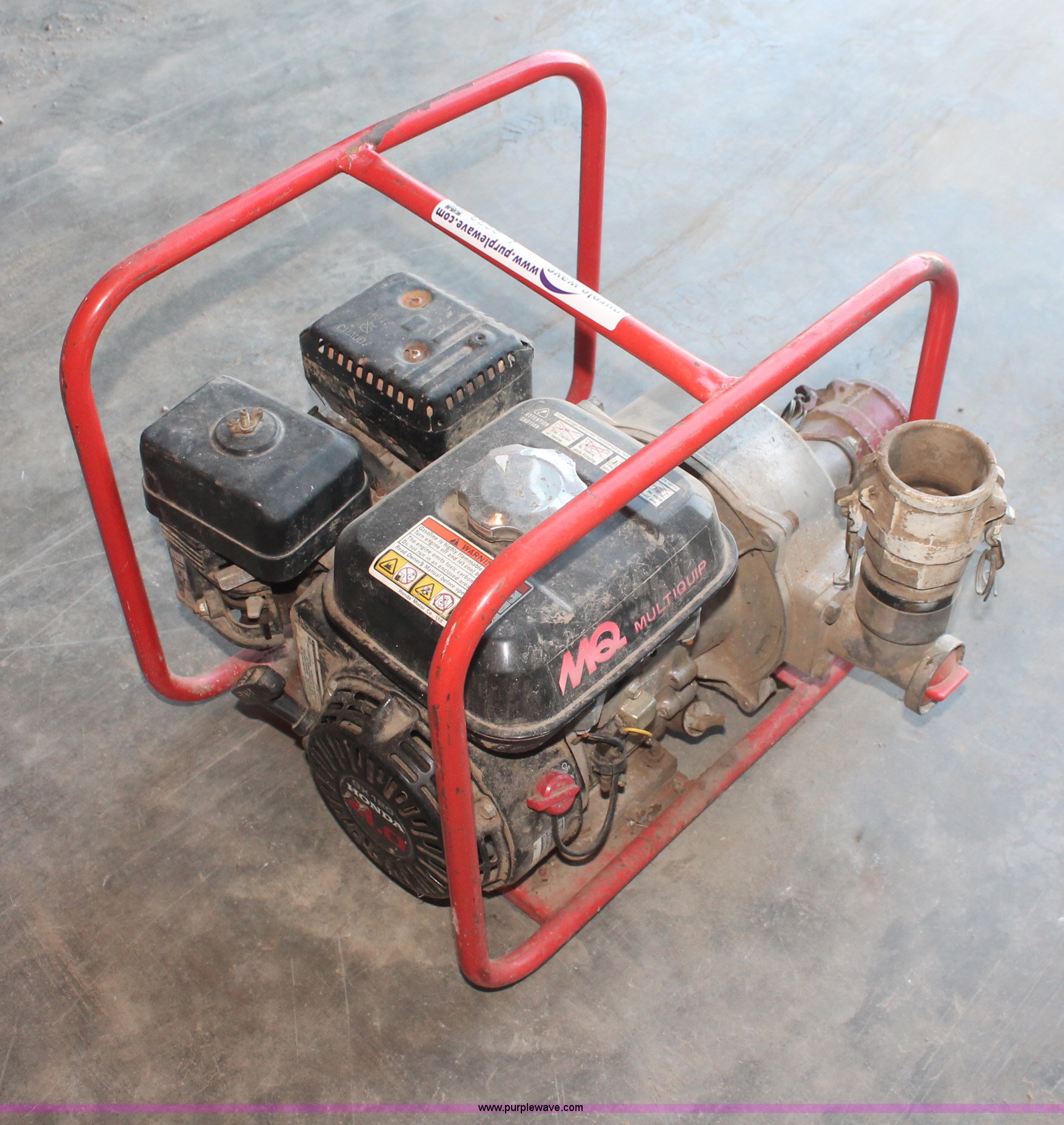 Multiquip water pump in Odessa, MO Item L9950 sold Purple Wave