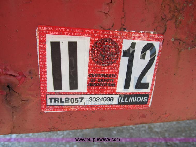 image for item B2793 2008 shop built 48' drop deck trailer