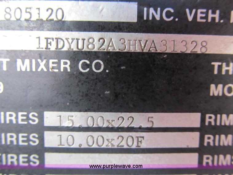 image for item B2801 1987 Ford L8000 tandem axle dump truck