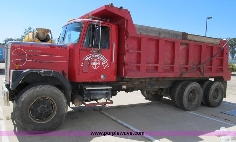 image for item B2802 1985 GMC General tandem axle dump truck