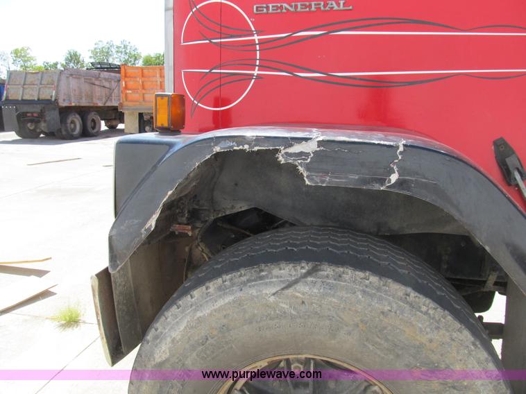 image for item B2802 1985 GMC General tandem axle dump truck