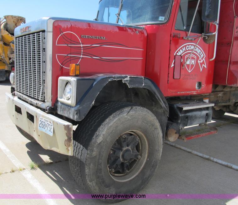 image for item B2802 1985 GMC General tandem axle dump truck
